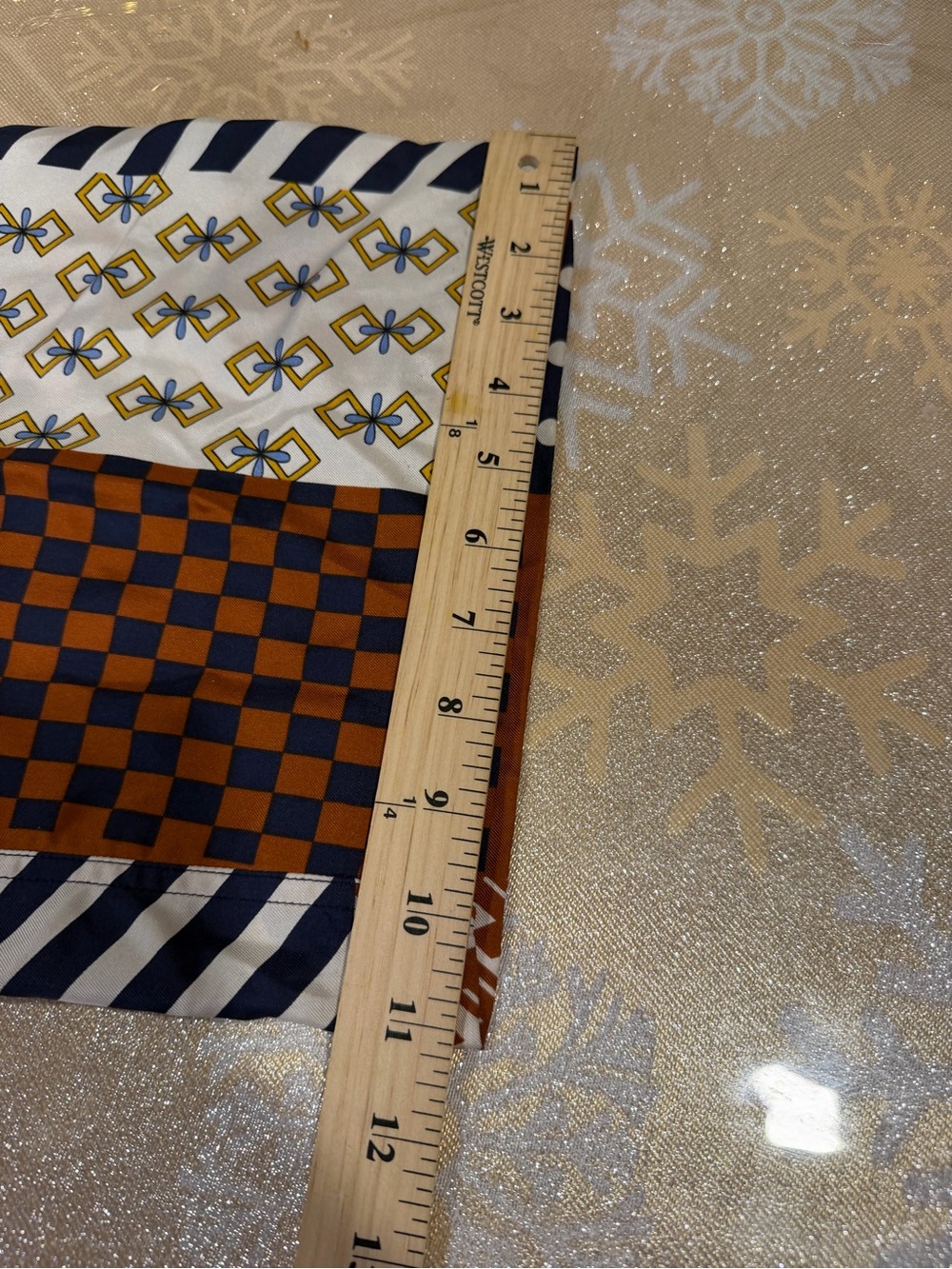 Tory Burch Patchwork Cargo Pants in Navy, Mustard & Rust - Picture 11 of 11